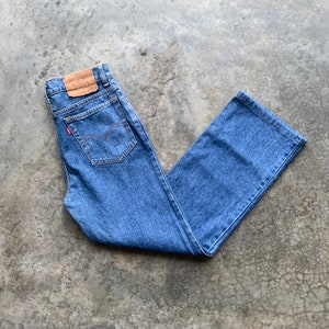 Vintage Levi Strauss Levis LVC selvedge denim jeans 505-0217 distressed  repaired darned workwear work chore 34” x 32” Talon zipper