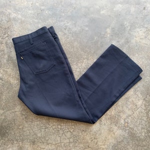 Vintage 70s Levi's Sta-prest Western Navy Western Pants Size