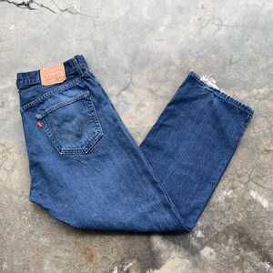 Vintage Levis 501 Jeans Distressed Levis 501 Regular Fit Denim Jeans Size 35x29