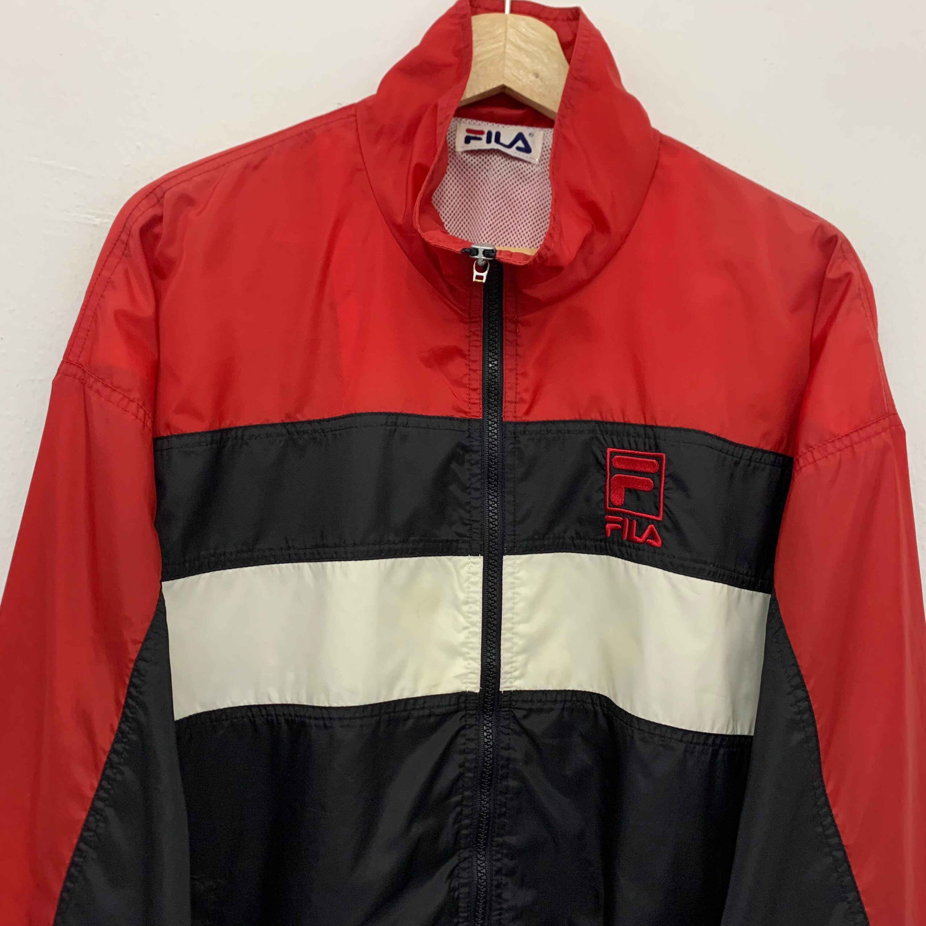 Vintage Fila Colorblock Nylon Windbreaker Jacket Size Medium - Etsy