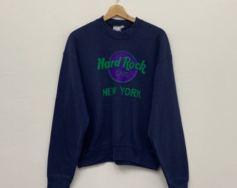 Vintage Hard Rock Cafe New York HRC Pullover Crewneck Sweatshirt Size Medium