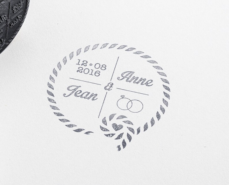 Custom Wedding Invitations Stamp Navy Wedding rubber stamp