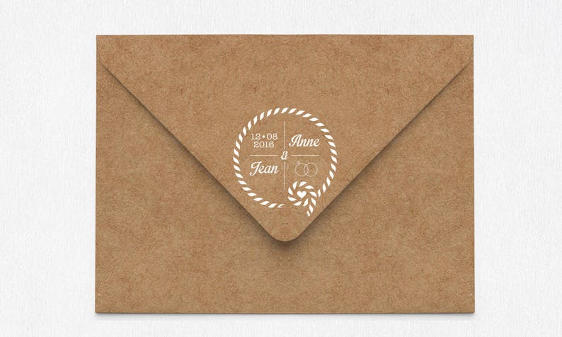 Custom Wedding Invitations Stamp Navy Wedding rubber stamp