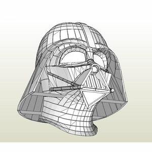 Darth Vader helmet 1:1 Full scale Life-size DIY printable | Etsy