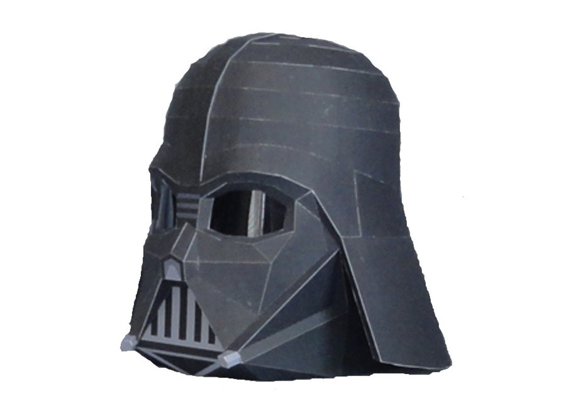Fans simple Darth Vader Full scale Life-size printable helmet | Etsy