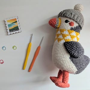 Handgemachter Häkeltaucher Puffin