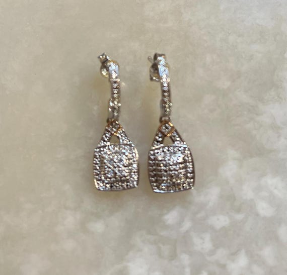 BR Sun Dangle Push Back Earrings - image 1