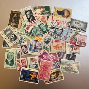 50 Uncanceled United States Stamps