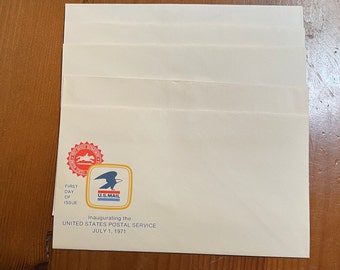 5 Vintage First Day of Issue Envelopes - Inaugurating the U.S.
