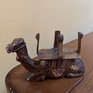 Art Deco Brass Camel Figurine