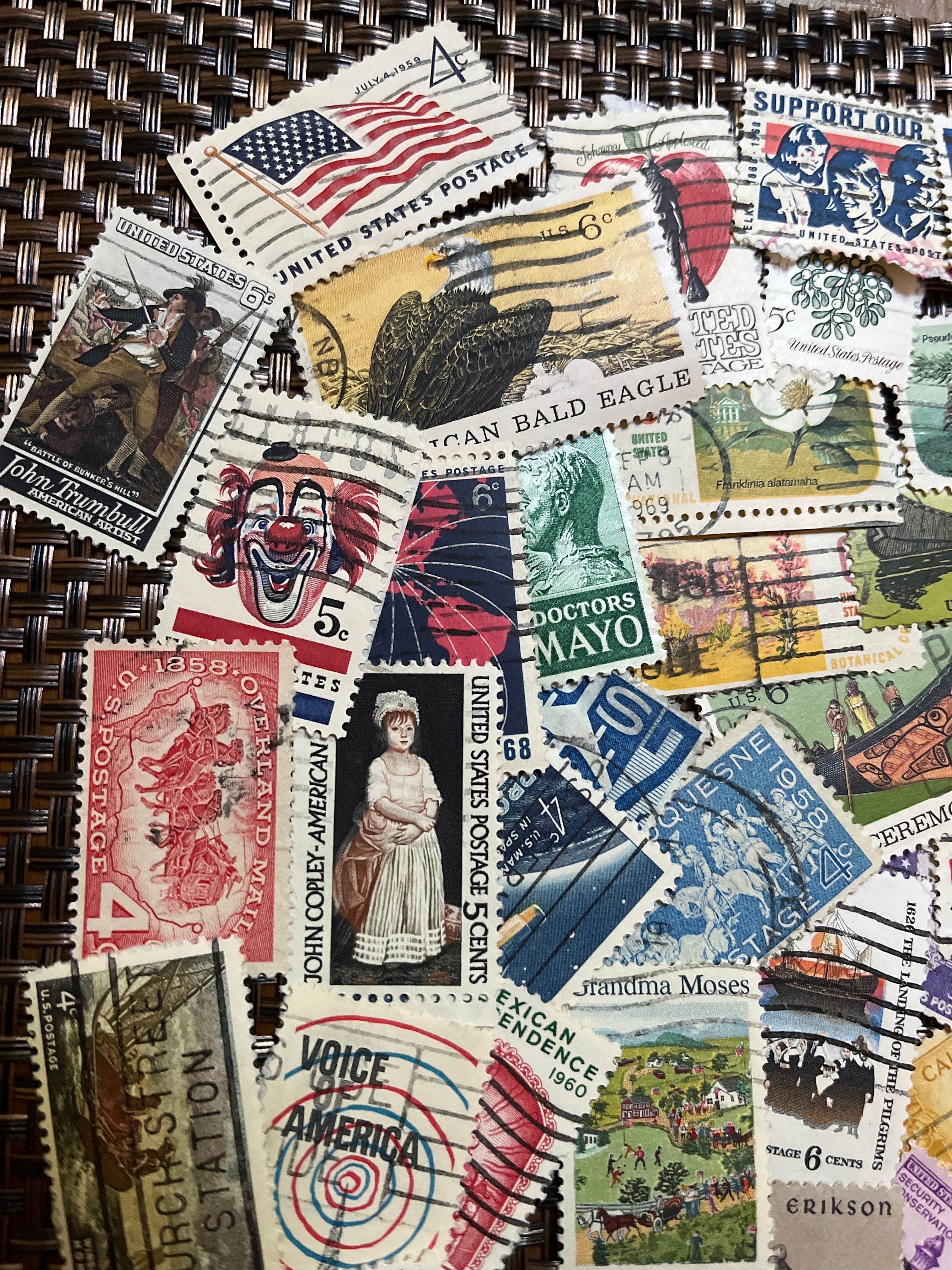 75 枚のヴィンテージ米国郵便切手 - Etsy 日本