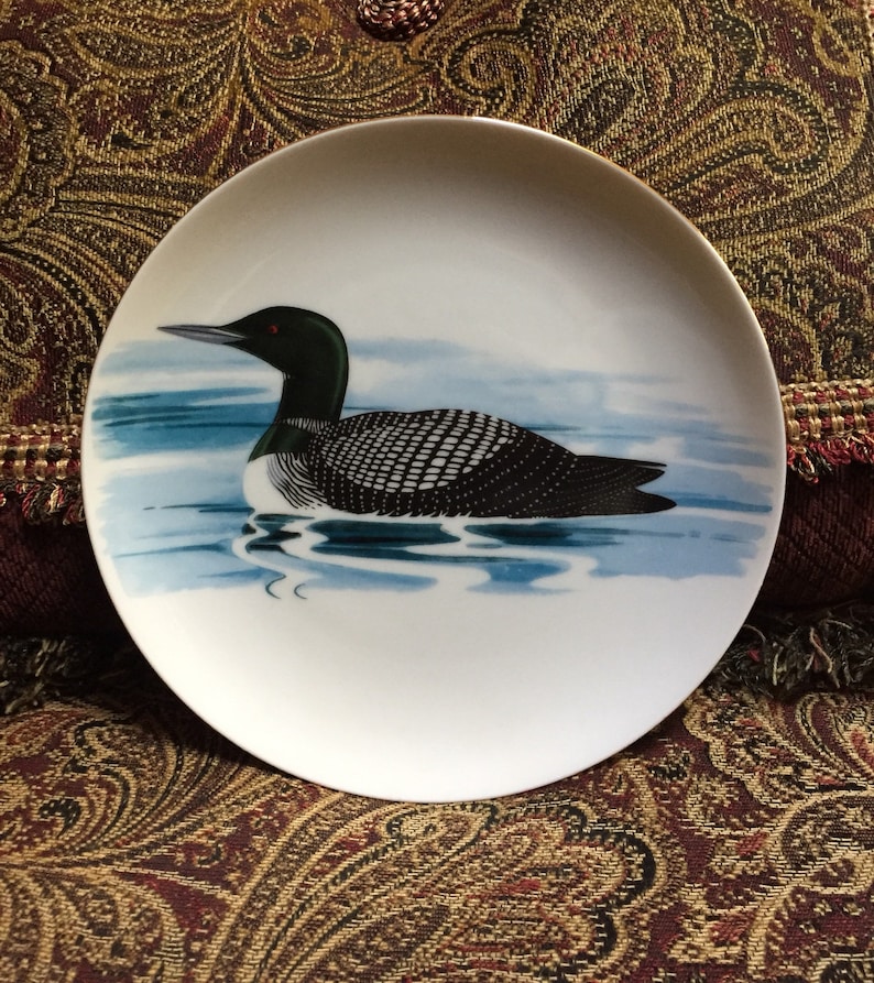 Down East Crafts Loon Plate Mallaird Plate