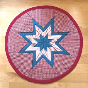Quilted Folded Star Patriotic Table Topper
