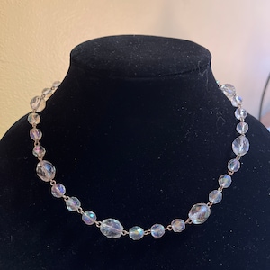 Vintage Crystal Choker with Hook Catch