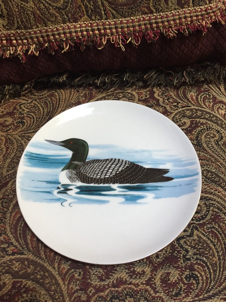 Down East Crafts Loon Plate Mallaird Plate