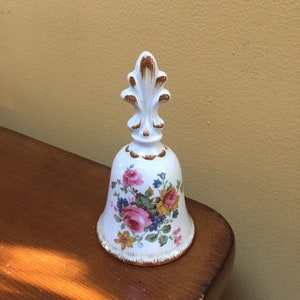 Ker-Vitrex Porselein Rose Bell - Vintage KV Bell