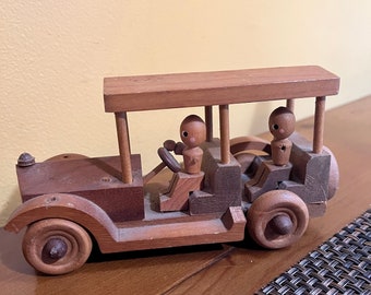 Vintage Wooden Toy Car