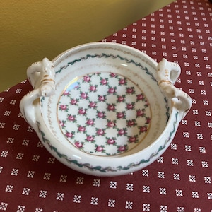 Victoria Austria Handled Porcelain Bowl