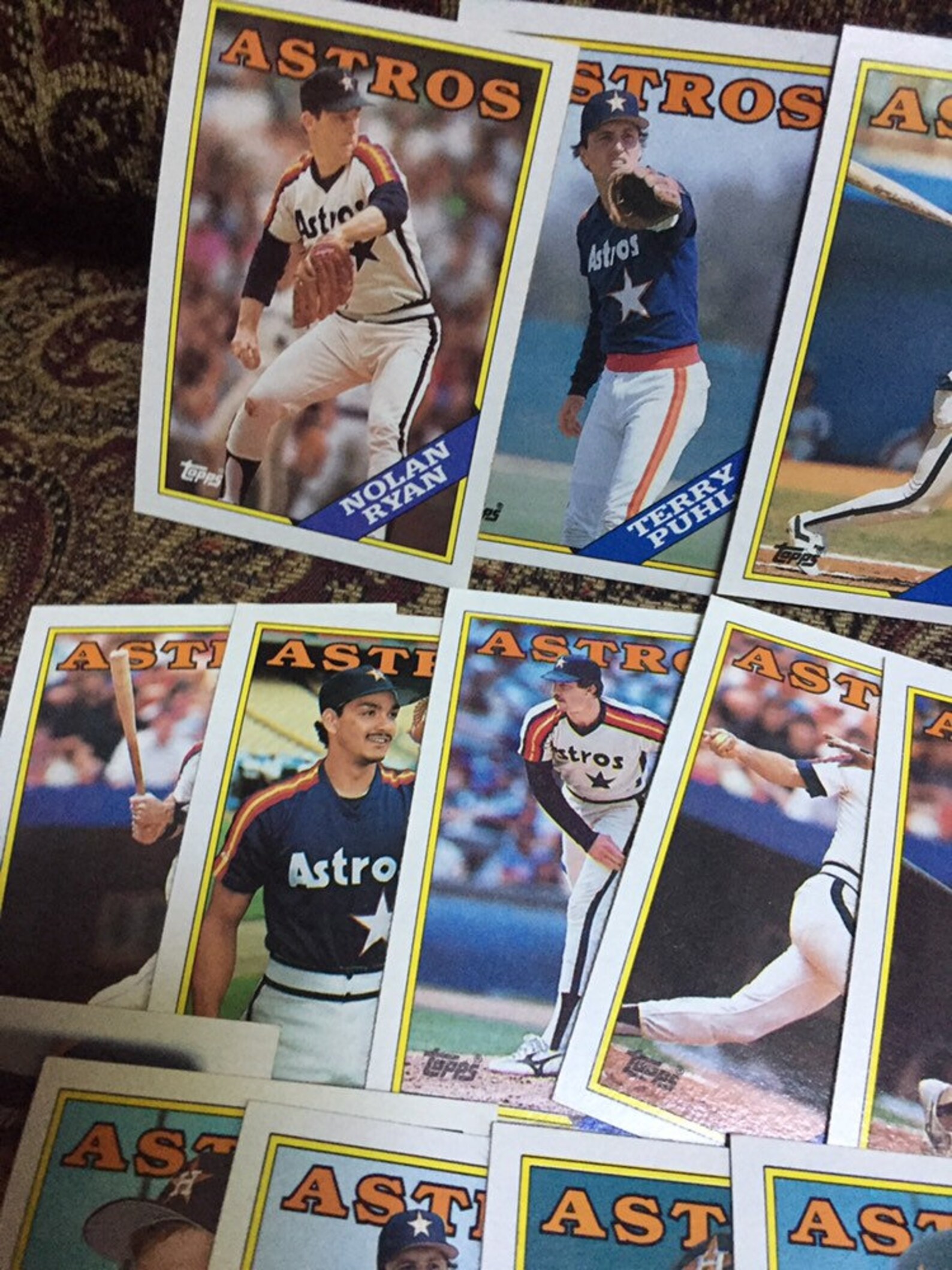 45 Houston Astro Topps Baseball Cards 1980s Era Vintage Etsy
