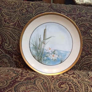Thomas Bavarian Lily Pad Dish - Pond Scene - Lily Pad Plate