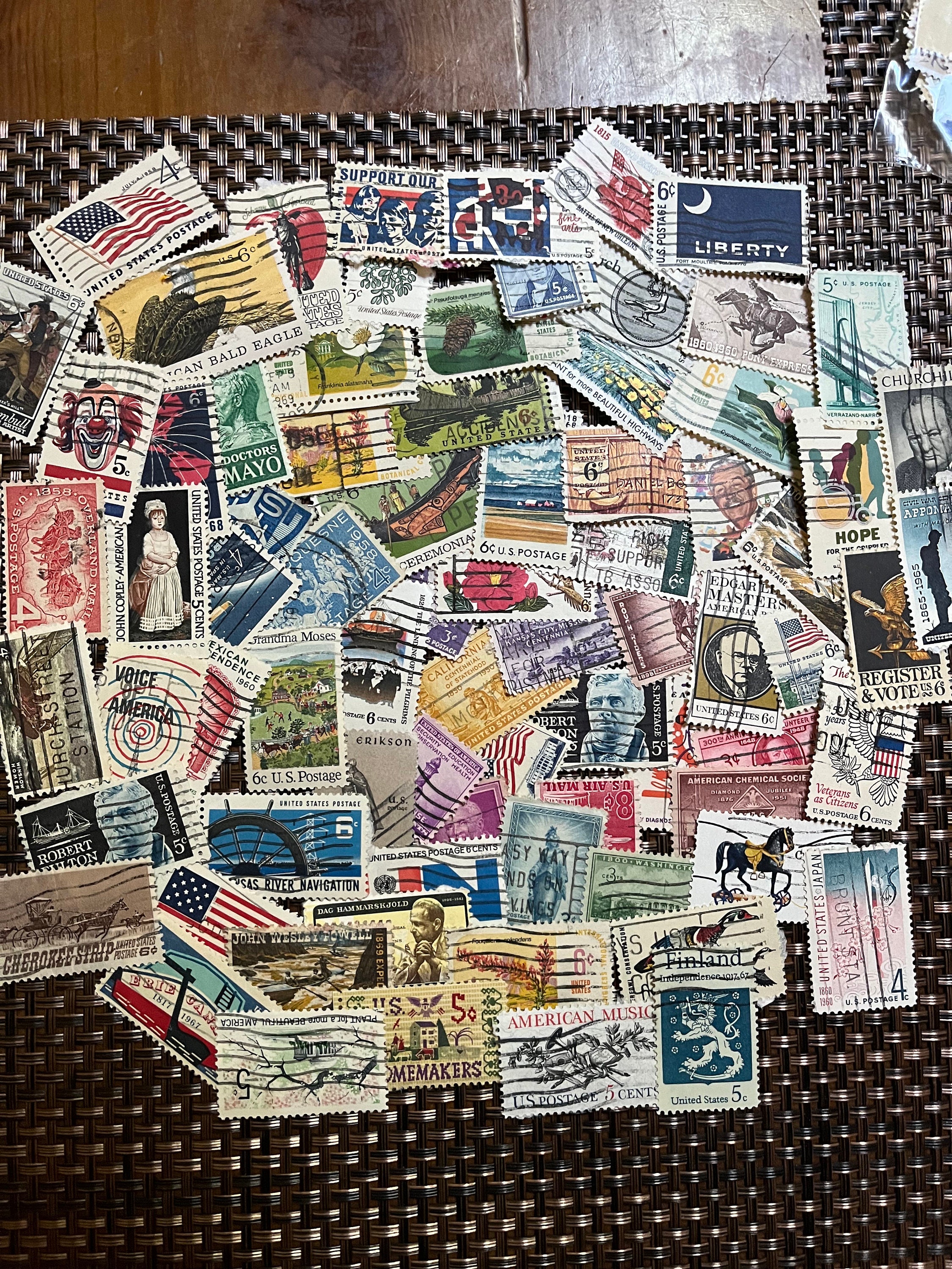 75 枚のヴィンテージ米国郵便切手 - Etsy 日本