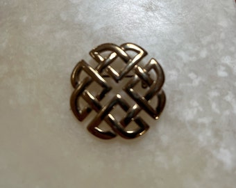 Soldor Gold Tone Celtic Knot Brooch