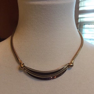 Napier Gold and Silver Tone Bib Necklace