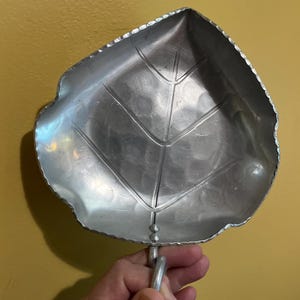 B.W. Buenilum Aluminum Leaf Shaped Candy Dish