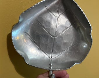 B.W. Buenilum Aluminum Leaf Shaped Candy Dish