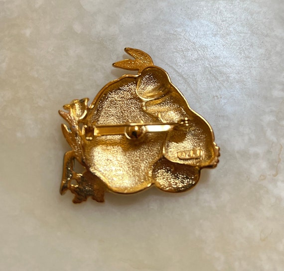 JJ Jonette Easter Bunny Brooch: Painting Easter E… - image 3