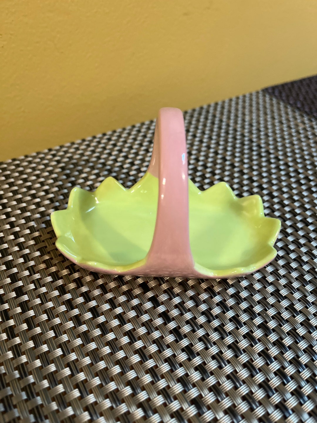 Grasslands Road Green and Pink Ring Dish Vintage Ring Dish Etsy