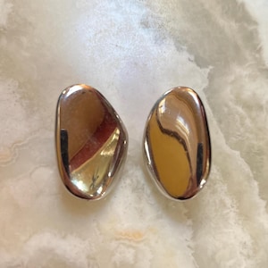 Napier Silver Tone Screw Back Earrings