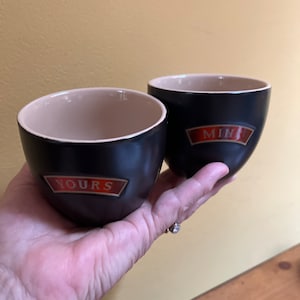 Baileys Irish Cream Cups: Black and Tan &#39;Mine and Yours&#39; Set