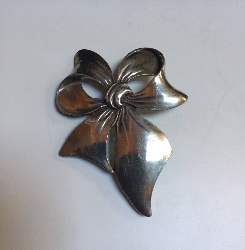 Pewter Bow Pin Seagull Pewter Bow Brooch Canada