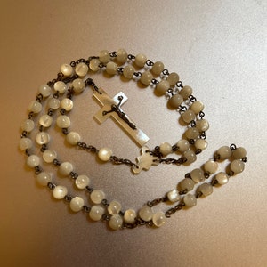 Vintage Little Girl’s White Communion Rosary