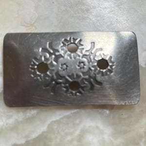 Handmade Pewter Brooch: Rolf Buodd Norsk Floral Design