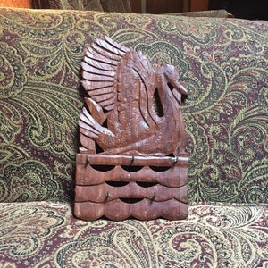 Wooden Swan Keyholder - Wooden Bird Keyholder - India