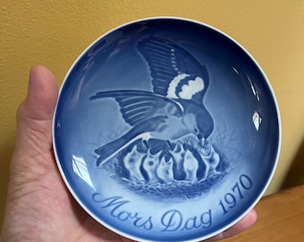 Bing and Grondhal Mors Dag 1970 Plate - Mother's Day Plate - Denmark