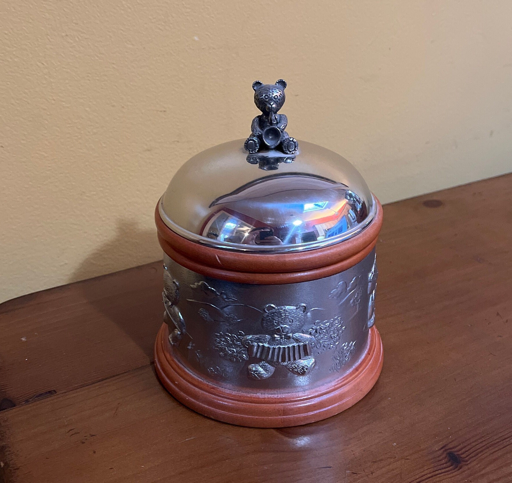 Royal Selangor Pewter Teddy Bear Music Box Etsy