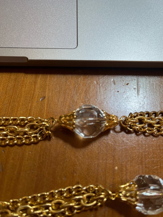 2 Gold Tone Unsigned Necklaces - image 4