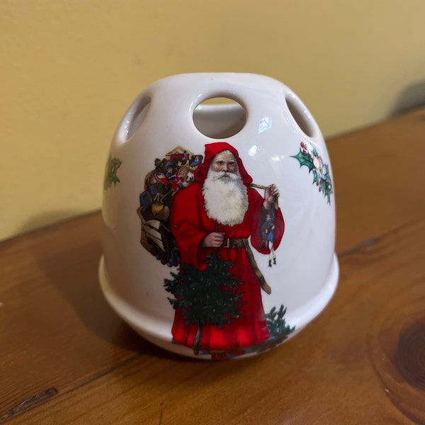 Crowne Oakes Designs Ceramic Tooth Brush Holder -  Father Christmas Tooth Brush Holder