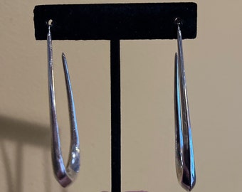 Long Silver Hoop Earrings - Posts Marked 925