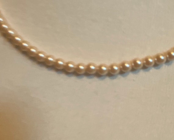 Monet Faux Pearl Choker - Monet Pearl Necklace - image 2
