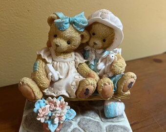 Cherished Teddies - Tracie and Nicole - P. Hillman, 1992 - 2 Bears