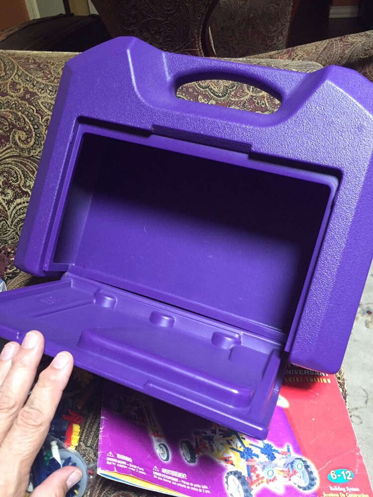 Knex Building Set Purple Storage Case With Pieces Etsy Ireland