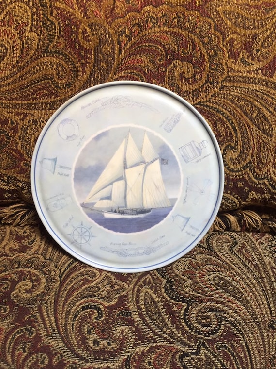 Ashdene Ship Trivet Ashdene of Australia Melamine Blue and