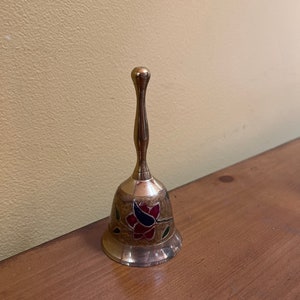 Small Cloisonné Brass Bell - CCIE Label