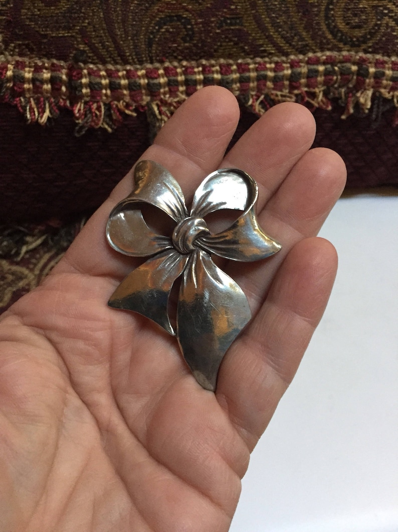 Pewter Bow Pin Seagull Pewter Bow Brooch Canada