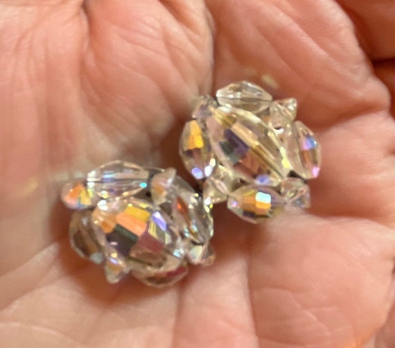 2 Pairs of Crystal Clip On Earrings - image 3