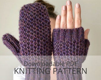 WRECKHOUSE mittens fingerless mitts [downloadable PDF knitting pattern]